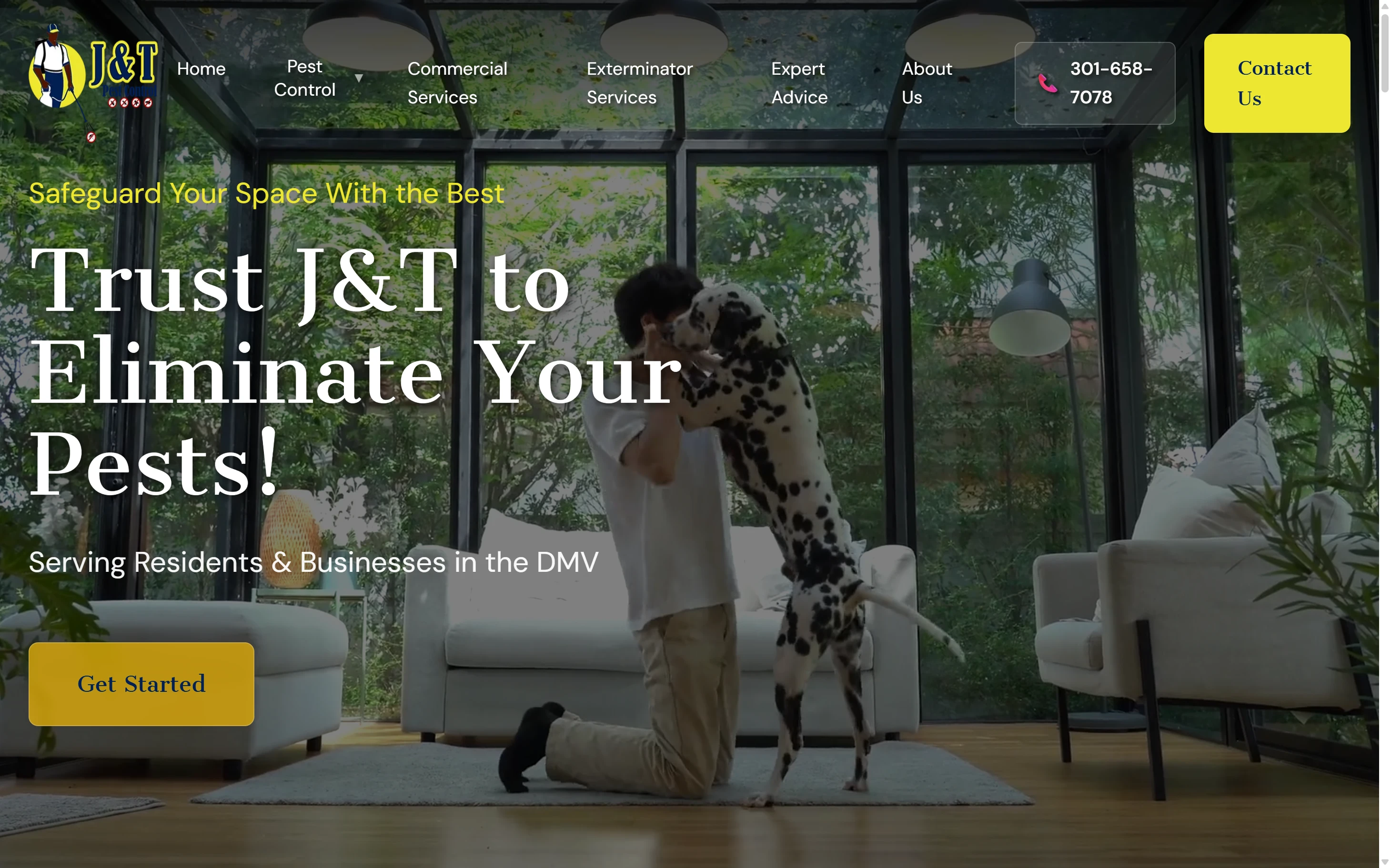 J&T Pest Control website